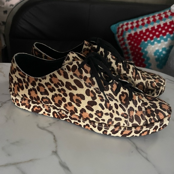 Joie calf skin leopard print shoes in excellent used condition size EU40/US10 - Picture 2 of 7